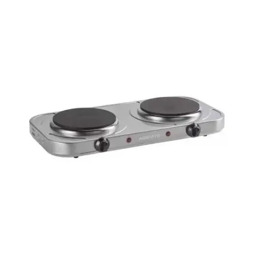 Fogão Elétrico Portátil Inox 2 Bocas 2000w - NOVO!