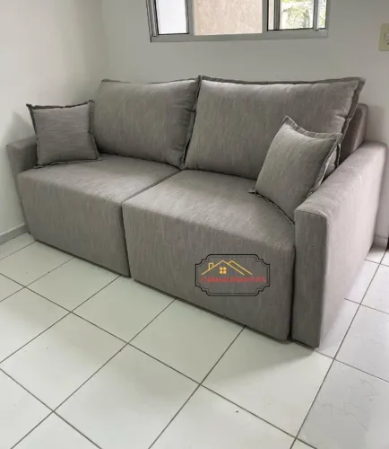 Sofa retratil no veludo