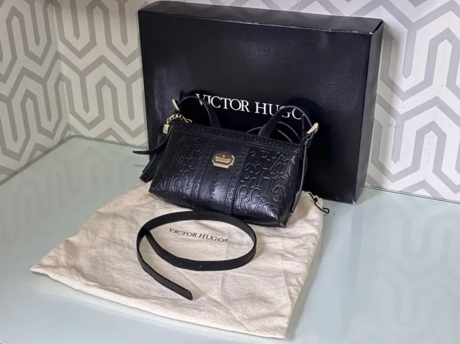 Bolsa Victor Hugo New Ada Original 100% Couro