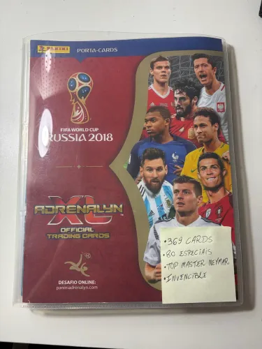 Coleção Panini Adrenalyn XL Copa do Mundo Rússia 2018 | 369 Cards | Excelente Estado