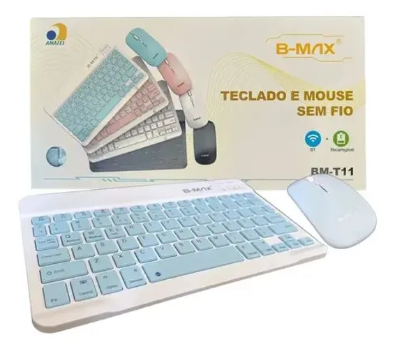 Teclado e mouse sem fio b-max