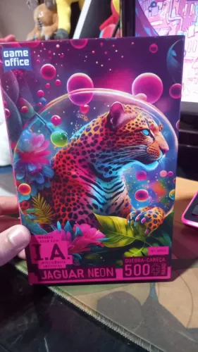 Quebra-Cabeça Jaguar Neon 500 Peças - Usado