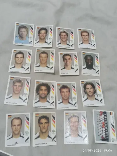Lote Figurinhas Seleção da Alemanha copa do mundo de 2006