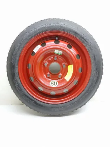 Roda Estepe C Pneu Aro 15 125 80 Veloster 1.6 2012 Vermelho