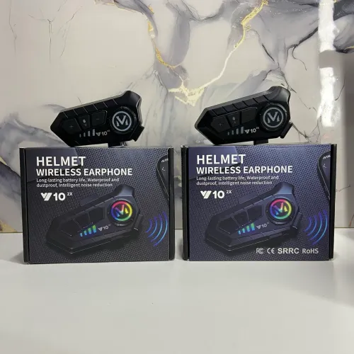 Intercomunicador Bluetooth para Capacete V10 2X com Microfone