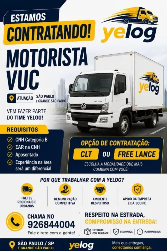 Vaga motorista 