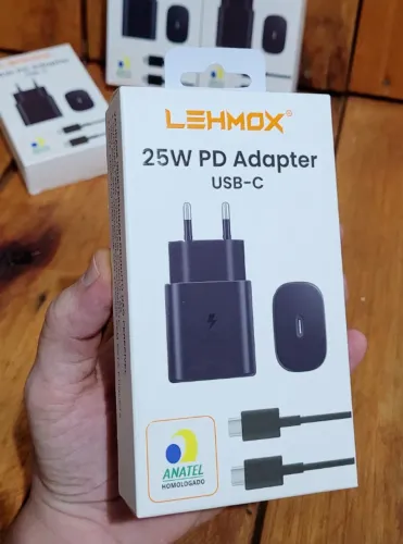 Carregador Turbo Compativel Xiaomi, Samsung, Motorola, Novo Iphone 15/16 - Fonte 25W  