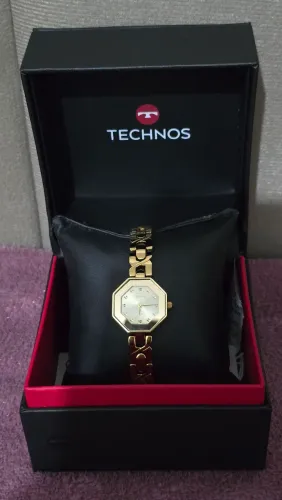 Relógio Technos Feminino Elos Dourado,<br>Elos Dourado