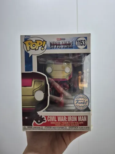 Funko Pop 1153 Civil War Homem de Ferro Marvel