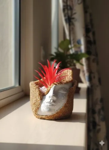 Artesanato vaso minimalista ideal para suculentas e cactos