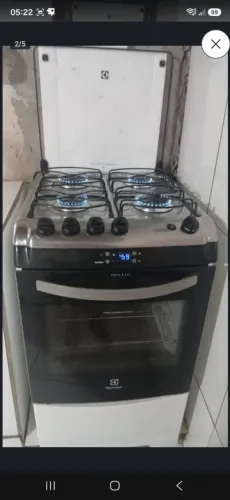Fogão 4 bocas da Electrolux elétrico com broquiador gás