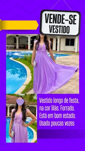 Vestido de Festa Lilas