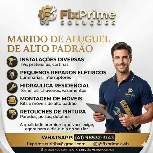 Montador de moveis, instalações, pintura  e marido en aluguel (faz tudo)