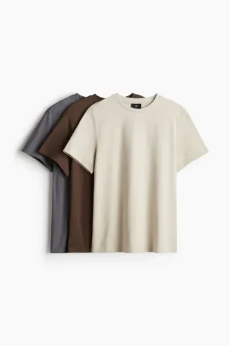 Kit com 3 camisetas regular fit H&M