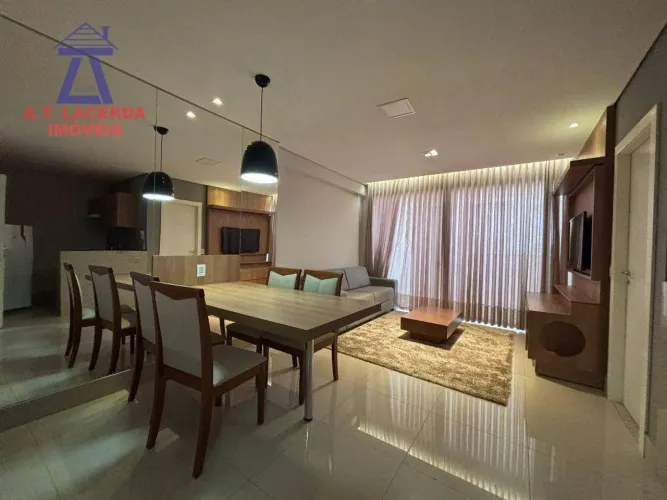 Flat mobiliado com 2 vagas - Melo