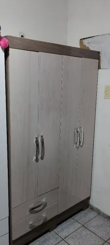guarda roupa novo solteiro só 6 meses de uso pra leva *