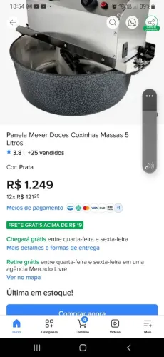 Vendo panela mexedora da marca spoiler