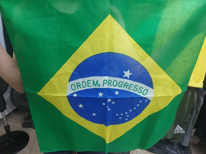 Bandeira Brasil 55x55 poliéster 