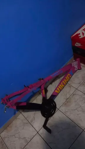 QUADRO BIKE VK TUFF 25 ROSA ARO 26