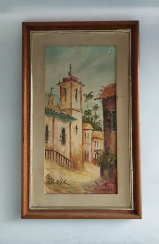 Pintura antiga Com Moldura 