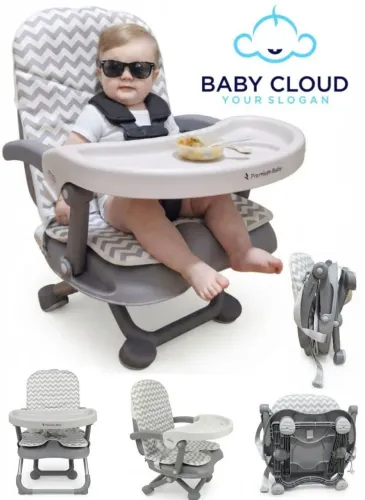 Cadeirinha de Alimentação Acolchoada Cloud Premium Baby Nova Mto Linda Perfeita P/ Viajens