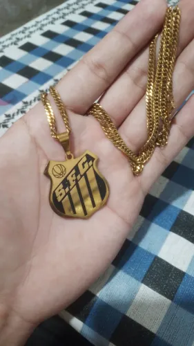 Cordão Santos Folheado a ouro