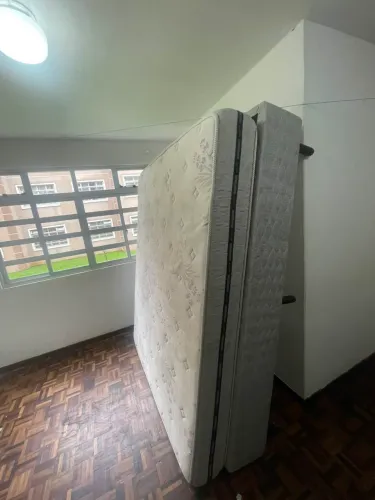 Cama box casal com colchão