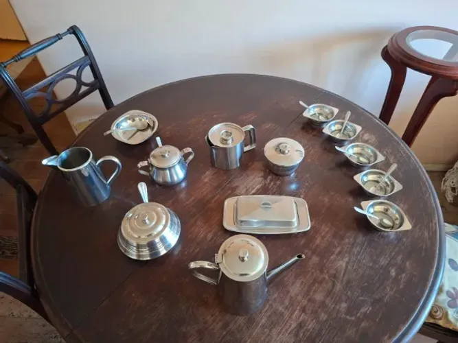 Conjunto inox 13 peças excelente estado