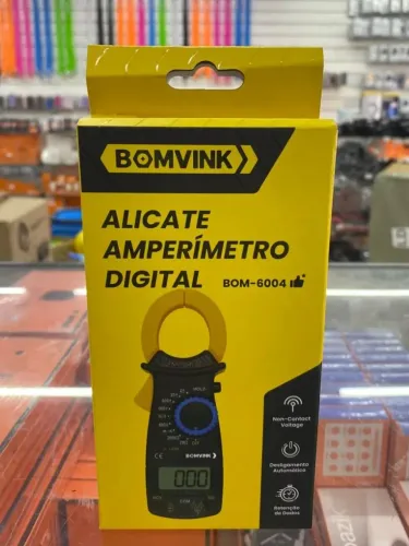 ALICATE AMPERÍMETRO DIGITAL BOM6004