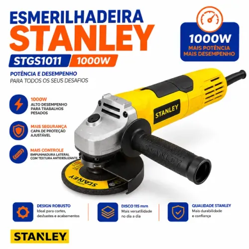 Esmerilhadeira Angular Stanley STGS1011 1000W