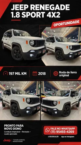 Jeep Renegade 1.8 4X2 Flex 16V Aut. 2018