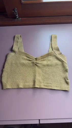blusa bluesteel dourada pp
