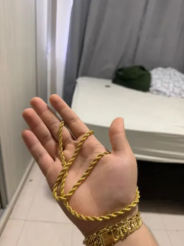 Corrente banhada a ouro