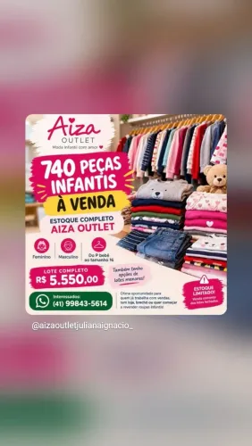 Rouoa infantil revenda