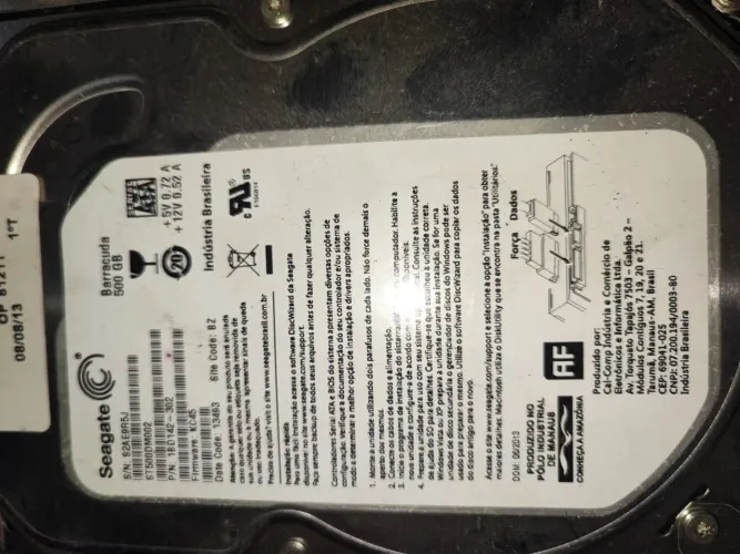 HD de 500GB SATA