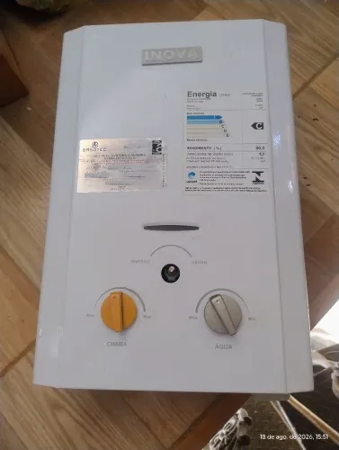 Inova aquecedor a gás