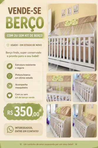 VENDE-SE BERÇO