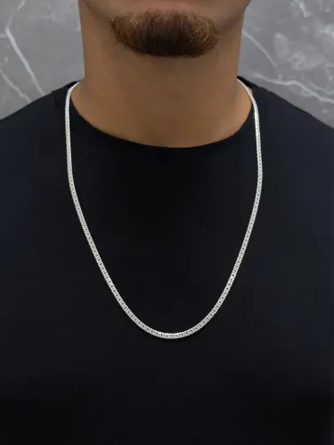 Corrente masculina prata 925