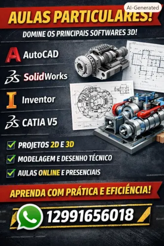 AULAS PARTICULARES DE AUTOCAD, SOLIDWORKS, INVENTOR E CATIA V5