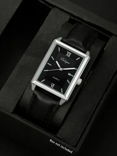 RELÓGIO MASCULINO MINIMALISTA EM PULSEIRA DE COURO