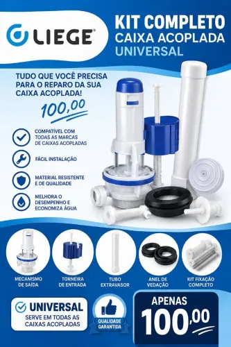 Reparo de caixa acoplada