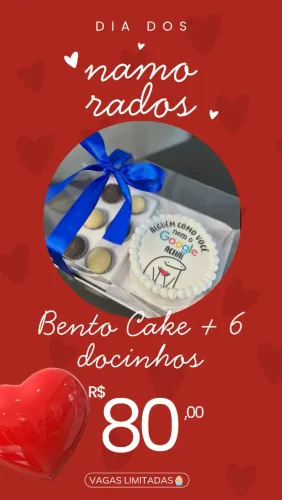 Bento Cake dia dos Namorados