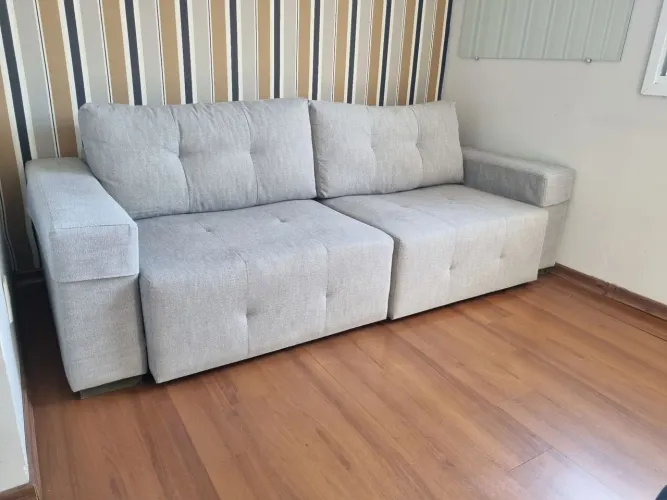 Excelente Sofá Cama Casal 3 Lugares Reformado