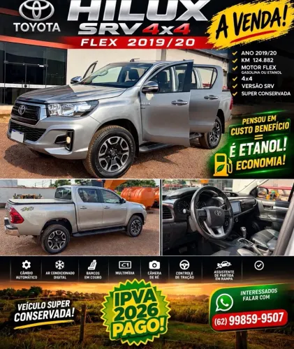Toyota Hilux CD SRV 4X4 2.7 Flex 16V Aut. 2020