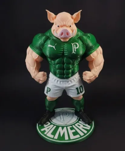 Boneco Porco Palmeiras 3D - Ideal para Decoração e Presente