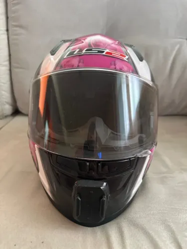 Capacete LS2 Tamanho 56 - Excelente Estado - Suporte GoPro Removível