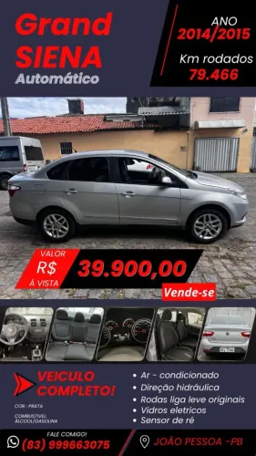 Fiat Grand Siena Essence Dual. 1.6 Flex 16V 2015