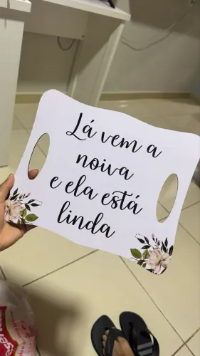 Placa para casamento