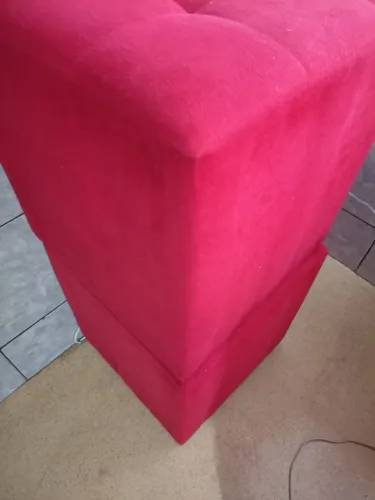 Puf Vermelho 3 Unidades