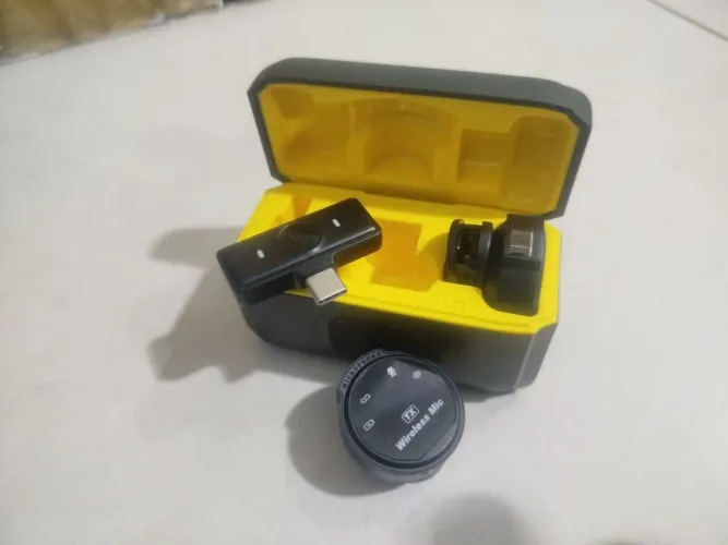 Microfone de Lapela Xiaomi J6 - Áudio Profissional Sem Fio | Perfeito p/ Vídeos e Lives